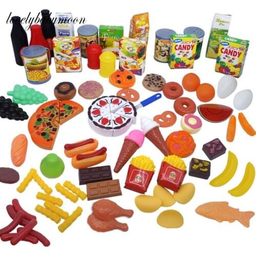 130pcs Artificial Simulation Food Hamburger Fries Pepper Fruit Photography Props For Decoration Room Home Christmas Wall Decor