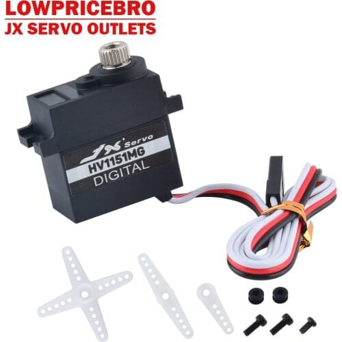 JX PDI-HV1151MG 4.5kg Digital Metal Gear HV Micro Servo for Rc Car RX-4 Racing BRX01 Crawler