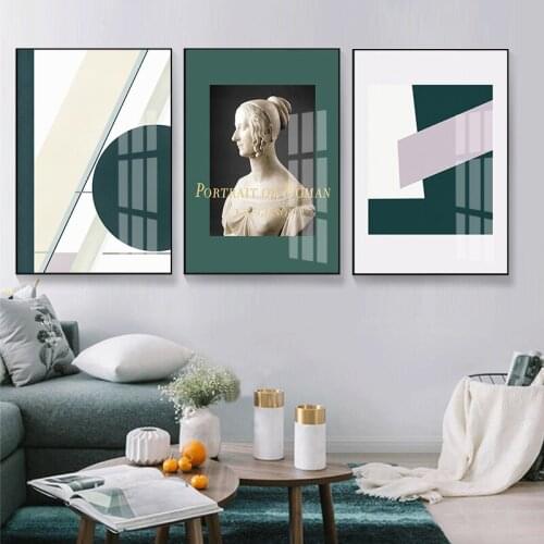 Canvas Pictures Home Decor Abstract Venus Geometry Paintings Art Wall Prints Nordic Creative Poster For Living Room Unframed