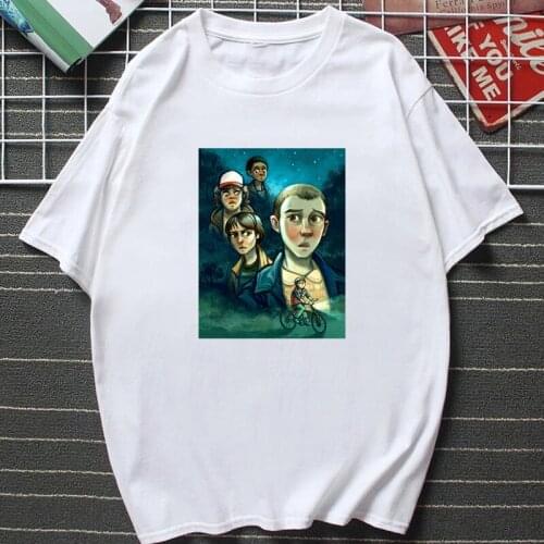 Stranger Things Season 3 T Shirt Male New Harajuku Movie Tshirt Funny Upside Down 90s Graphic T Shirt Women Men Streetwear Tee