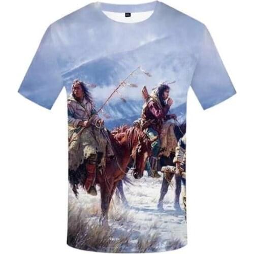 Native Indian 3D t shirt tshirt Tee Men Women New Fashion top tank Spring and summer short Sleeve streetwear Style-20