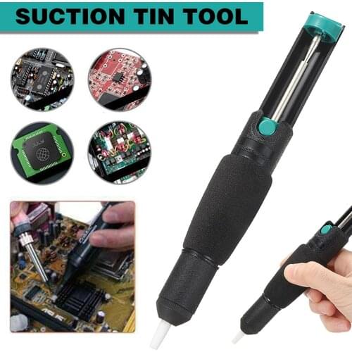 Desoldering Pump Suction Tin Desolder Gun Plastic Powerful Vacuum Soldering Iron Sucker Pen Tin Removal Hand Welding Tools