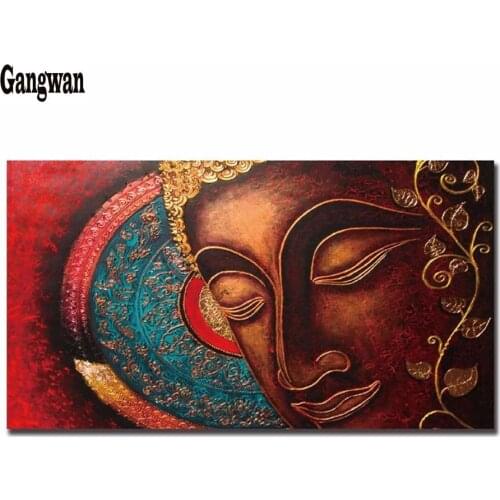 Full Square Diamond 5D DIY Diamond Painting "Buddha religion" 3D round rhinestone Embroidery Cross Stitch Mosaic zen large decor