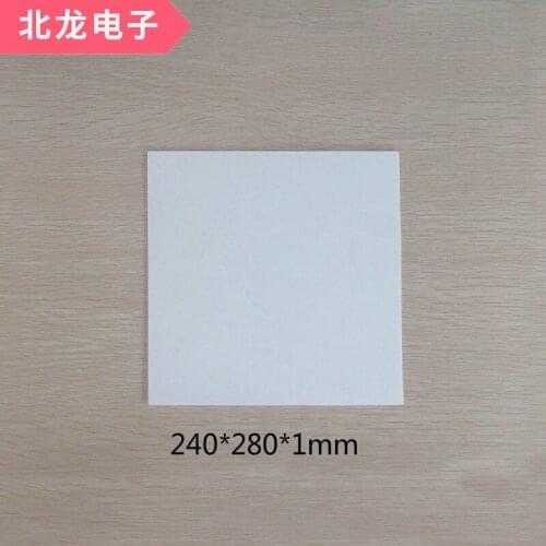 Heat Sink of 240*280*1mm Non-porous Alumina Ceramic Insulator with Large Size and High Temperature Resistance