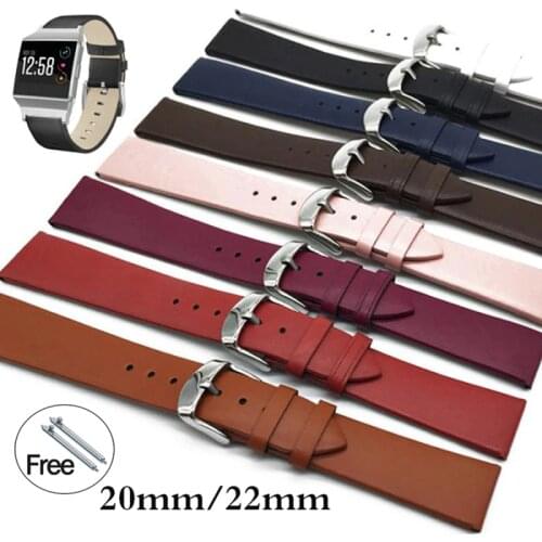 12/14/16/18/20/22mm Watch Strap Band for Samsung Galaxy Watch 46mm Gear s3 Frontier Active 2 Leather Watchband for amazfit bip