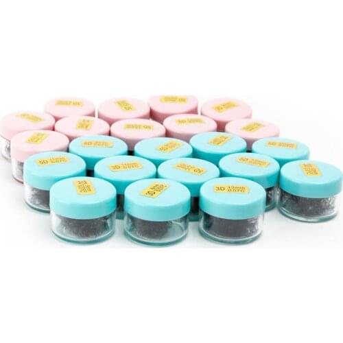 Free Shipping Big Jar With 500 Fans 5D Russian Volume Eyelash Extension Volume Lashes False Eyelashes Natural Long Premade Fans