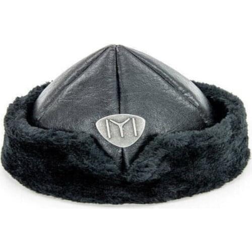 Child 2-4 years old Börk Ottoman Military Pilot Hat Diriliş Ertuğrul Costume Cold Protection Bork Earflap Snow Caps Faux Leather