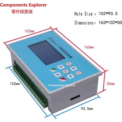 ST300-D two-axis stepper servo motor controller 2-axis linkage programmable cylinder solenoid valve / drive plate