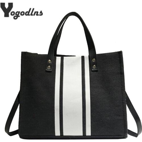 New Summer Linen Shoulder Bag For Women Fashion Girls Canvas Contrast Color Handbag Matching Retro Wild Shoulder Bag Oblique Bag