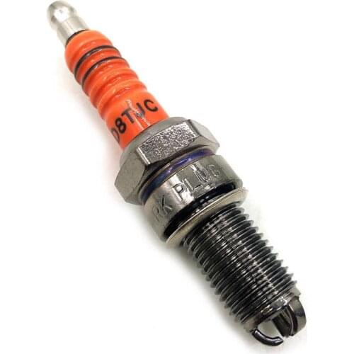Motorcycle Spark Plug A7TJC and D8TJC GY6 50cc 70cc 90cc 110cc 125cc ATV 50 125 150cc Moped Scooter Three-Electrode