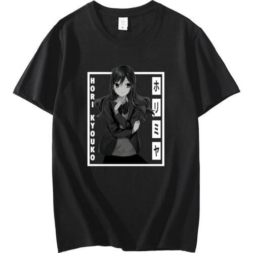 Summer Horimiya Hori San To Miyamura Kun Top Men Women Print 2021 Kawaii Japanese Streetwear T-shirt Streetwear Couple Clothes