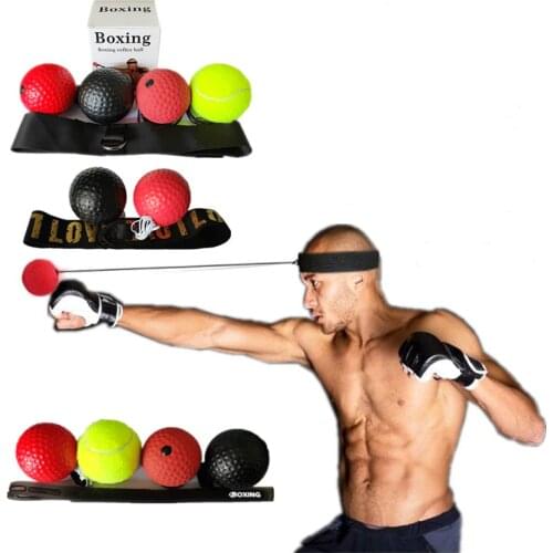 Boxing Reflex speed response training ball Equipment Fight Ball Boxeo Muay Thai Trainer Quick Head Band Response Ball Punching