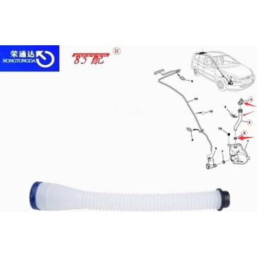 Glass cleaner filling pipe 643989 643230 643472 For Peugeot 307 307CC 307SW