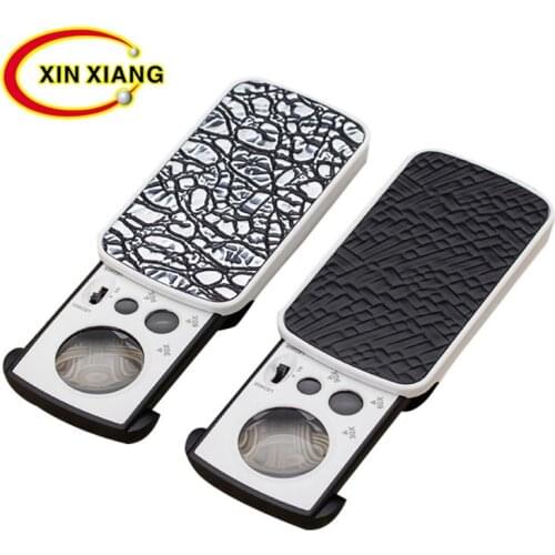 Pull-out LED Magnifier 30X 60X 90X Magnifying Glass With LED Light Handheld Illuminated Magnifier Jewelry Loupe Magnifying Len