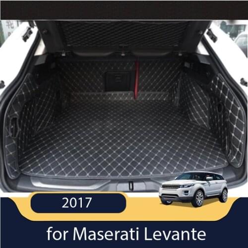 High quality! Special trunk mats for Maserati Levante 2017 durable cargo liner boot carpets for Levante 2018-2016,Free shipping