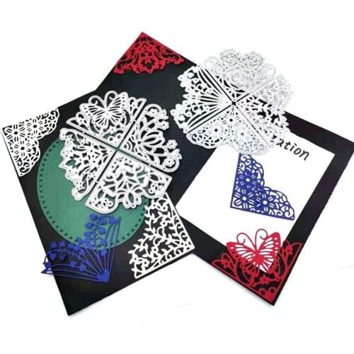 ZENRA Lace Hollow Border Greeting Card Metal Cutting Die Stencils Stencils Decorative Embossing DIY Paper Card Making Scrapbook