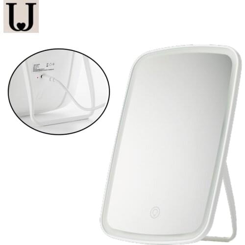 Youpin Jordan judy Makeup Mirror Intelligent portable desktop led natural light folding dormitory comb Touch-sensitive control