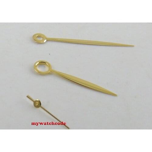 Yellow golden watch hand for 44mm case untas ETA 6497 6498 st36 hand winding movment H35