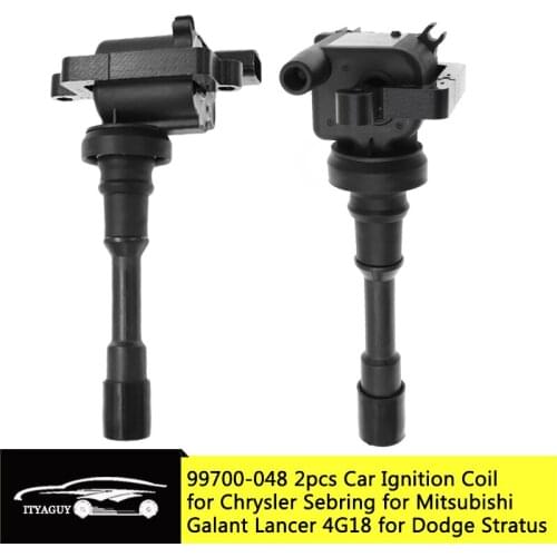 2PCS IGNITION COIL PACK FOR MITSUBISHI SPACE STAR LANCER1.6 For Chrysler Sebring For Dodge Stratus MD361710 099700-048 MD361710