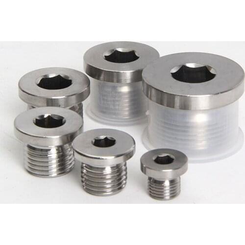 2pcs M8-M22 Allen flange surface screws plug screw hex socket oil plugs band edge tube bolts stainless steel bolt