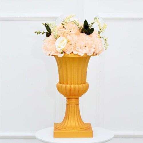 4PCS Wedding/Table Centerpieces Plastic Vase Plant Floral Holder Road Lead Flower Stand/Pot/Rack for Wedding Decoration G004