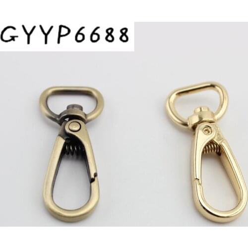 50pcs 100pc 44*19mm swivel hooks hardware hook clasp trigger snap hook metal swivel clasp lobster claws
