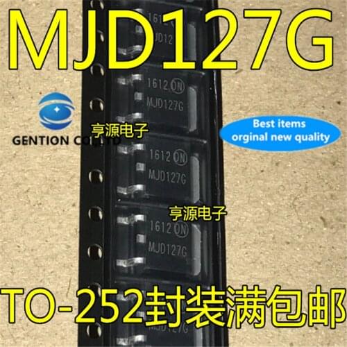 50Pcs MJD127 J127 MJD127T4G J127G TO-252 in stock 100% new and original