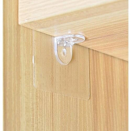 7*7cm Punch-free Layered Partition Bracket Triangle Bracket Support Shelf Right Angle Support Paste Screw Hook Clapboard Sticker