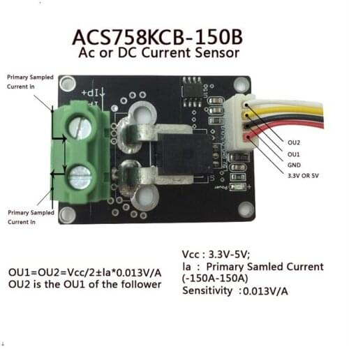 ACS758KCB-150B AC and DC Current Sensor module
