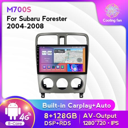 MEKEDE android 10 for subaru forester spoiler 2004 2005 2006 2007 2008 Radio Multimedia Video Player Navigation GPS DSP stereo