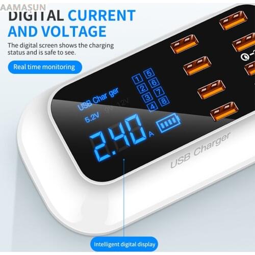 Quick Charge 3.0 USB Charger with Bracket Tablet Notebook PC Phone Charger Adapter HUB PD Fast Charger for IPhone Samsung Xiaomi