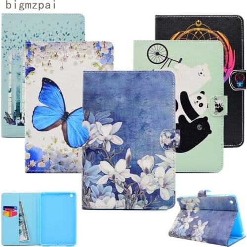 For Apple iPad mini 1 2 3 Case 3D Pattern PU Leather wallte Flip Case For iPad mini 2 mini 3 7.9'' Smart Tablet Stand /Card Slot