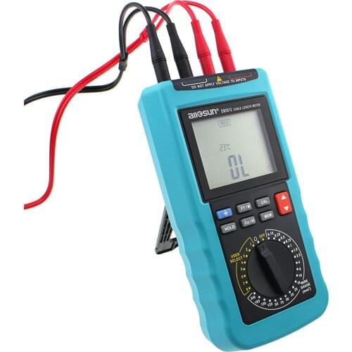 Allosun EM5812A cable length meter Digital Cable Resistance Tester 30KM/100000ft Wire Cable Length Tester Meter