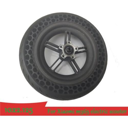 Coolride 10x2.125 Non Pneumatic Solid Tire 10 Inch Scooter Tire for Mijia M365 Electric Scooter Honeycomb Tire