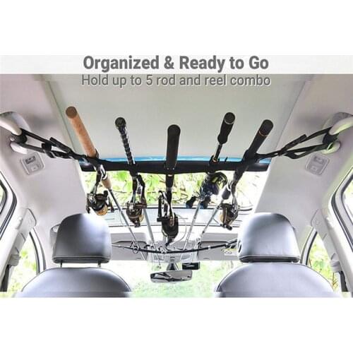 Fishing Rod Saver Vehicle Rod Carrier Band Pescar Rod Holder Belt Strap Booms Tie Fasten Rod VRC Fishing Tools Accessories 6