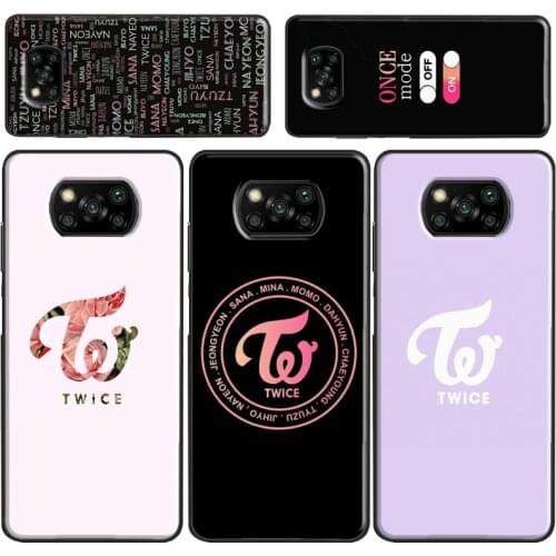 KPOP TWICE LOGO For Xiaomi Mi 11 Pro 9T 10T Note 10 Lite Mi 11 Ultra Phone Case For POCO M3 X3 Pro F2 F3