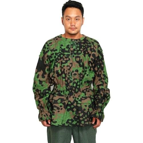 REVERSIBLE WWII German Elite M42 NO3 SMOCK Plane Tree Color MILITARY UNIFORM IN SIZE COLLECTION WAR REENACTMENTS