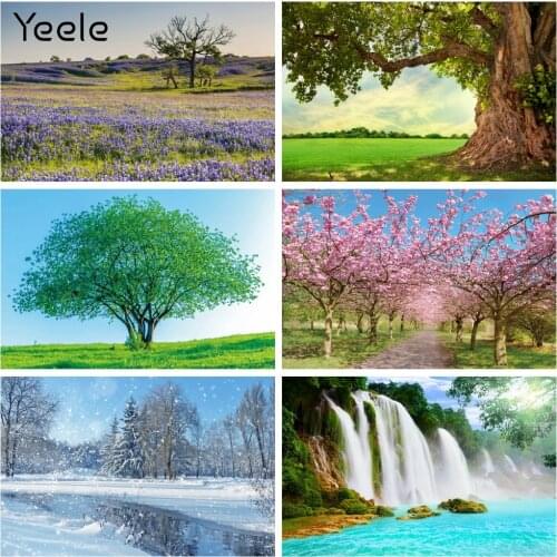 Yeele Spring Natural Scenery Lavender Flowers Portrait Photography Backdrop Photographic Decoration Backgrounds For Photo Studio