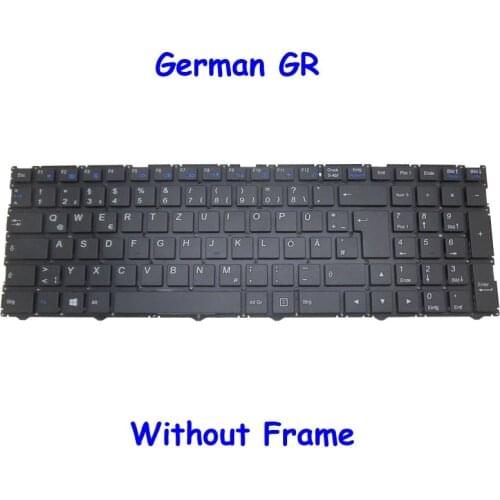 UK GR NO Backlit Keyboard For CLEVO N250 CVM15F3600-430 CVM15F36GB-430 6-80-N25J0-190-1 CVM15F36D0-430 6-80-N25J0-070-1 German