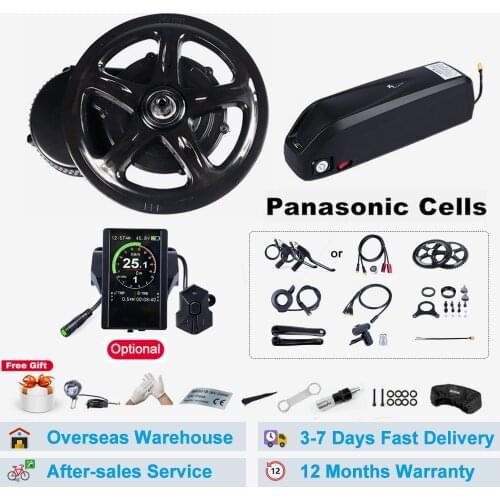 Bafang 8Fun BBS01B 36V 350W Electric Bicycle DIY Conversion Kit Mid Drive Motor with 17.4Ah Battery Built in Samsung Cells