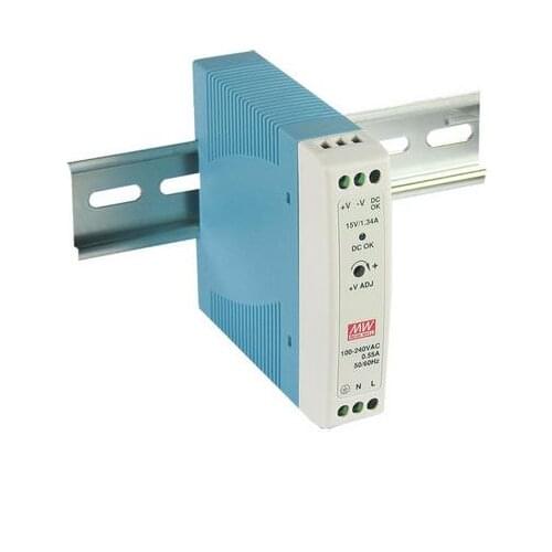 Mean well MDR-20-5 15W 3A 5V Single Output Industrial DIN Rail Power Supply MDR-20