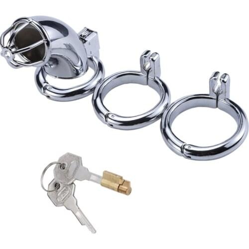 Metal Invisible lock Steel Male Breathable Chastity Cage Metal Penis Cage Lock Cock Ring BDSM Bondage Restraint Penis Bondage 18