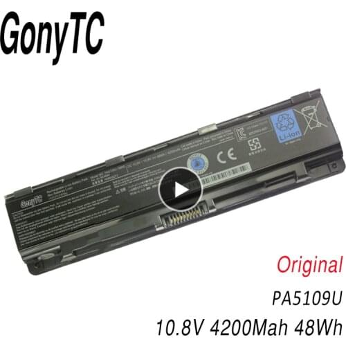 Original New PA5109U PA5109U-1BRS Battery For Toshiba C45 C50 C50D C55 C70 P800 P870 L840 L800 S840 S870 PA5110U PABAS272