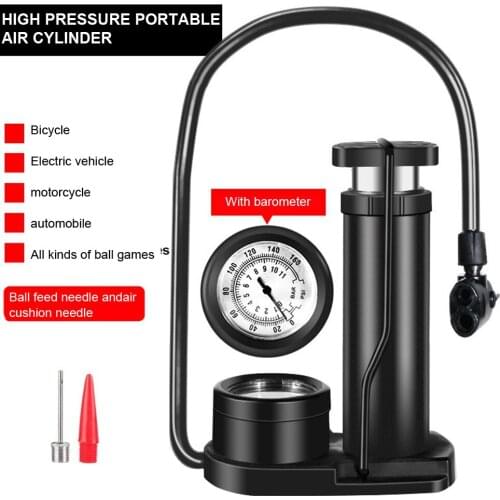 Mountain Bike Digital Display Pedal Air Pump Portable Mini Road Bike Compression Tire Inflator, Basketball Football Inflatable