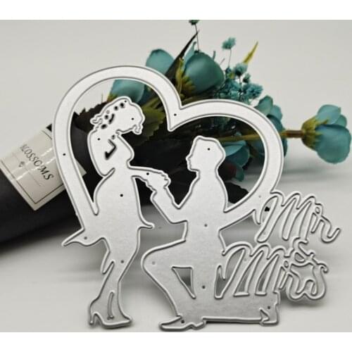 Propose To Marry Me New Metal Cutting Dies Stamps Dies Scrapbooking Mold Cut DIY Handmade Tools Craft Decoration 2021 New Dies