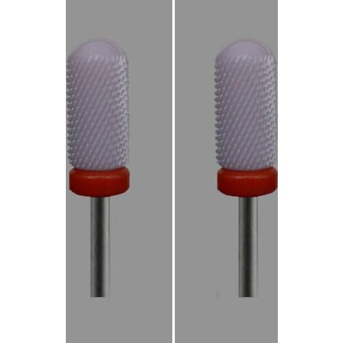 Pink Ceramic- 4Pcs-Nail Drill Bit - Large Rounded Top Bit - F (2027.060)