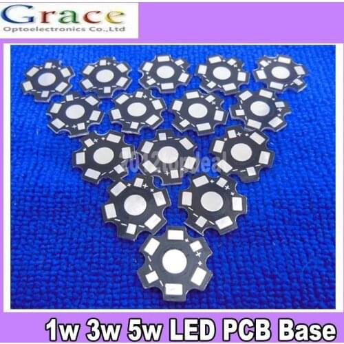 200pcs 1W 3W 5W High Power LED PCB Aluminum Star base plate Circuit board DIY
