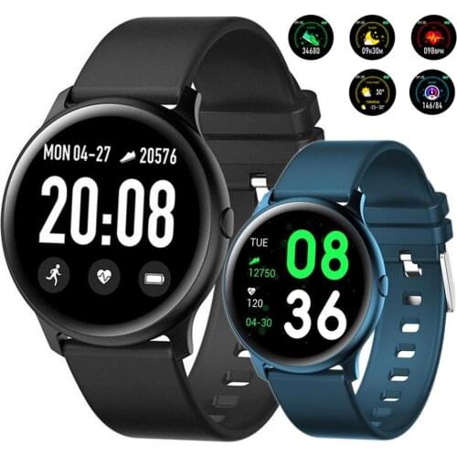 IP67 Waterproof Touch Screen Smart Watch Fitness Tracker Heart Rate Monitor Women Girls Smartwatch for iPhone Android Phones