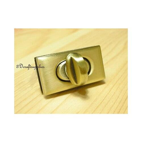 Turn lock wallet purse locks twist-locks Purse Flip Locks anti brass 35 mm E50