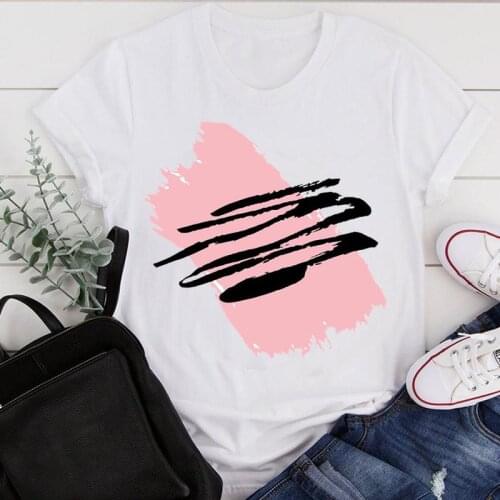 Women Clothes Cartoon Watercolor New Style Cute Summer Print Fashion Tshirt Female Short Sleeve Tee Top Graphic T-shirt